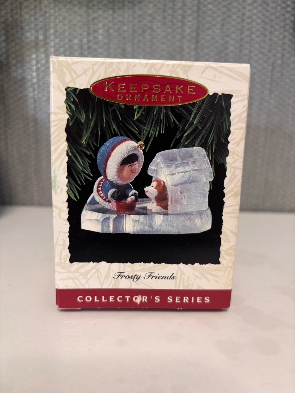 Hallmark Keepsake Ornament 1993 14th in Series Frosty Friends Collector Ice Dog